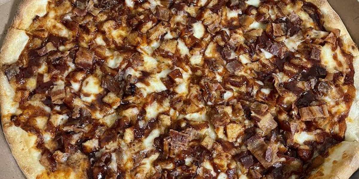 White Pie with Bacon & Ham